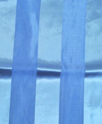 Solid Polyester Satin Scarf, AQUA BLUE