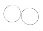 Unwritten Sterling Silver Earrings, Endless Hoop