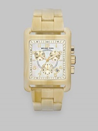 Michael Kors Womens Tortoise Oversized Chronograph Watch MK5540