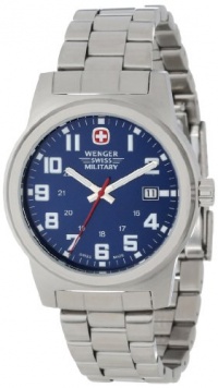 Wenger Swiss Military Men's 72908 Classic Field Blue Dial Steel Bracelet Military Watch