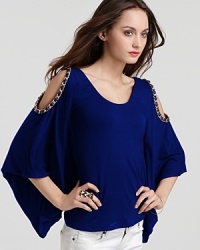 Sky Top - Open Shoulder Drape