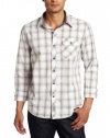 Calvin Klein Jeans Men's Long Sleeve Pocket Plaid Woven Shirt