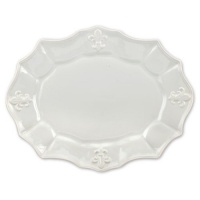 Portmeirion Fleur De Lys Grey Serving Platter