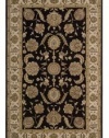 Nourison Rugs Heritage Hall Collection HE19 Black Round 8' x 8' Area Rug