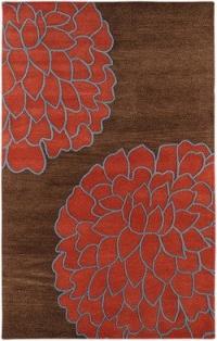 Surya ART-206 Artist Studio Brown 2-Feet by 3-Feet Area Rug