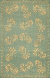 Thatcher Pineapple Aqua Indoor / Outdoor Rug Size: 7'10 x 9'10