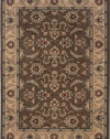 Sphinx Salerno Area Rug 2859D Brown Persian Vines 3' 10 x 5' 5 Rectangle