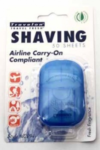 Travelon Shaving Toiletry Sheets, 50-Count