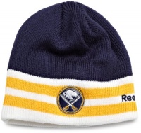 NHL Face Off Cuffless Knit Hat, Buffalo Sabres, One Size Fits All