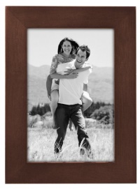 Malden Linear Wood 4-by-6-Inch Picture Frame, Walnut