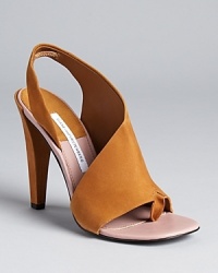 Leave it to DIANE von FURSTENBERG to design a unique open-sided sandal silhouette that we can't wait to get our hands on.