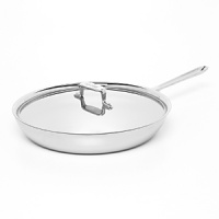 All-Clad Brushed d5 13 French Skillet With Loop & Lid