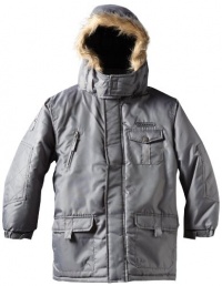 Ixtreme Boys 8-20 Parka Jacket, Charcoal, 10/12