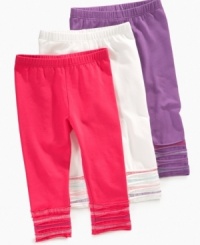 Cute and cozy, these First Impressions leggings will give baby a leg up on style.