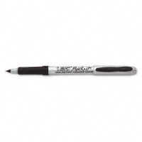 BIC Mark-It Permanent Markers, Ultra-Fine Point, Black, 12 Markers