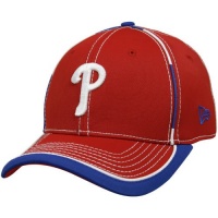 MLB New Era Philadelphia Phillies Red Taktodd 39THIRTY Stretch Fit Hat