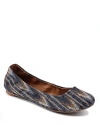 The flexible Emmie ballet flat-both comfortable and chic-is a Lucky Brand design favorite. Slip into the tribal trend.