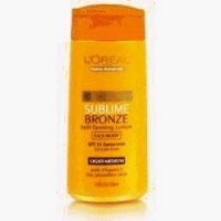 L'Oreal Sublime Bronze Self-Tanning Lotion, Medium, SPF 20, 5-Fluid Ounce