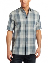 Van Heusen Men's Faux Linen Plaid Shirt