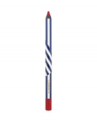 A new generation of long wearing lip pencil technology. Glides on fluidly and adheres instantly. Defines the lips with an instant release of rich, saturated color. Pro-longs the hours between re-application. Transfer proof. Packaged in blue and white stripes, it's a match to everything Hey, Sailor! Limited edition.