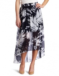 Vince Camuto Women's Abstract Leaf Maxi Skirt, Blue Night, 12