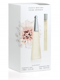 Celebrate the arrival of spring with the white-bouquet inspired scent of L'Eau d'Issey Eau de Toilette. Set includes: 3.3 oz. Eau de Toilette and 0.33 oz. Purse Spray.