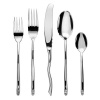 Gourmet Settings Seashell 20-Piece Stainless Steel Flatware Set, Service for 4