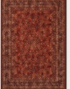 Couristan 1726/3200 OLD WORLD CLASSICS Antique Kashan 54-Inch by 78-Inch Wool Area Rug, Burgundy/Navy