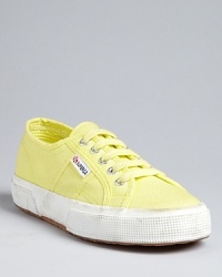 Superga reinvents the Classic Canvas sneaker in a cheerful array of vibrant hues.