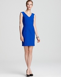 In brilliant cobalt, this Laundry by Shelli Segal dress offers a simple but stunning backdrop for sparkling jewelry and sophisticated accessories.