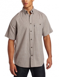 Key Industries Men's Big-Tall Button Down Patterned Short Sleeve Shirt