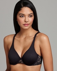 A full coverage underwire bra with molded microfiber cups and smooth hidden sling for ultimate support. Style #2217