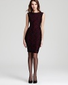 This French Connection sheath is simply chic. A lovely touch of lace adds to the allure of this delightful dress.