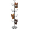 Household Essentials Four-Tier Revolving Shoe Tree, Satin Nickel Finish