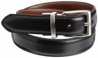 Nautica Boys 8-20 Dress Reversible Belt With Contrasting Stitch, Black/Brown, 24