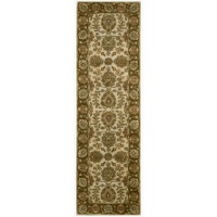 Nourison JA31 Jaipur Rectangle Hand Tufted Area Rug, 2.4 by 8-Feet, Ivory/Brown