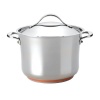 Anolon Nouvelle Copper Stainless Steel 8.25-Qt. Covered Stockpot