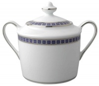 Bernardaud Athena Platinum Navy Sugar Bowl