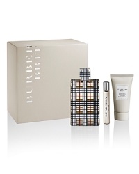 Burberry Brit for Women epitomizes modern day British style. Classic, fresh and feminine, it is a timeless scent with a spirited attitude. Experience Burberry Brit for Women with this Gift Set that includes a 3.3 fl. oz. Eau de Parfum Spray, 1.7 oz. Energizing Body Lotion, and 0.25 fl. oz.. Travel-size Purse Spray in a gift-ready box.