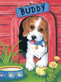 Dimensions Needlecrafts Paintworks Paint By Number, Cute Puppy