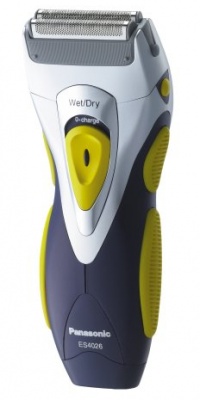 Panasonic ES4026NC Pro Curve Rechargeable Double Blade Wet/Dry Men's Shaver, Blue/Yellow