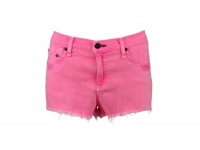 Rag & Bone/JEAN Womens Neon Pink Frayed Destroyed Denim Shorts 30