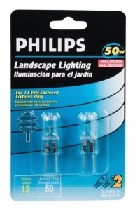 Philips Landscape Lighting 50-Watt 12-Volt GY6.35 Base T4 2 Pack