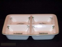 Spode Christmas Tree Square Four Sectioned Dish 11- 1/2 inch