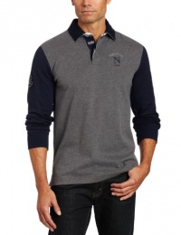 Nautica Men's Long Sleeve Graphic Rugby