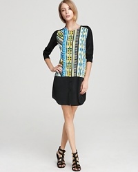 Thakoon Addition Shirt Dress - Ikat Layered