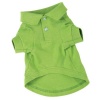 Zack & Zoey Cotton Polo Dog Shirt, Small, 12-Inch, Parrot Green