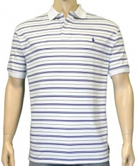 Polo Ralph Lauren Mens Classic Fit Interlock Stripped Shirt White