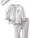 Little Me Baby-boys Newborn Elephant 3 Piece Tmh Pant Set, Grey, New Born