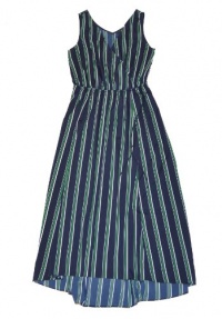 Tommy Hilfiger Women Striped Belted Maxi Dress